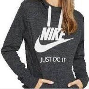 Nike Just Do It Lightweight Pullover Hoodie in Heather Grey